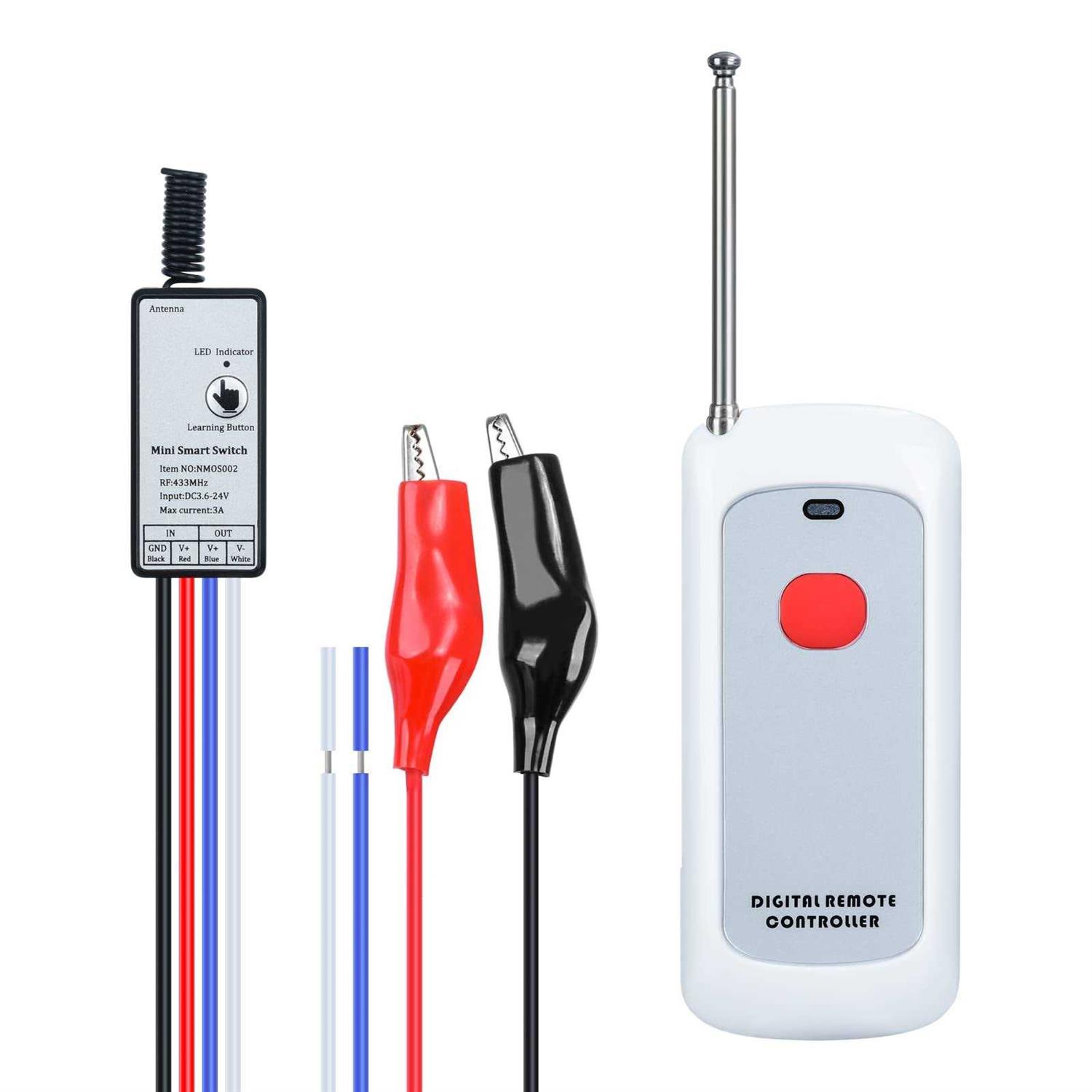 briidea Feeder Activator Remote Control, Up to 1000ft Long Range, Compatible with 6 Volt or 12 Volt Feeders