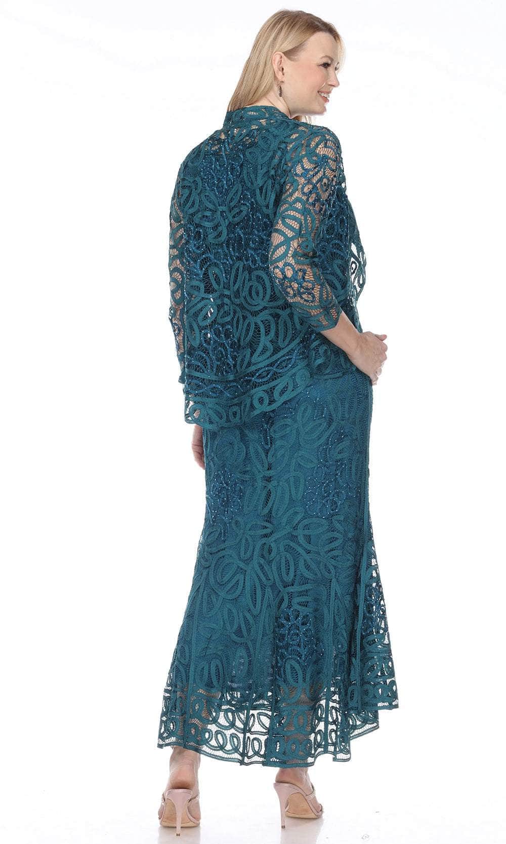 Lace Three Piece Formal Dress