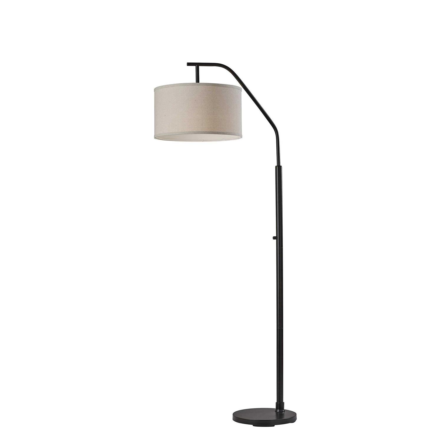 Adesso Max Black Floor Lamp
