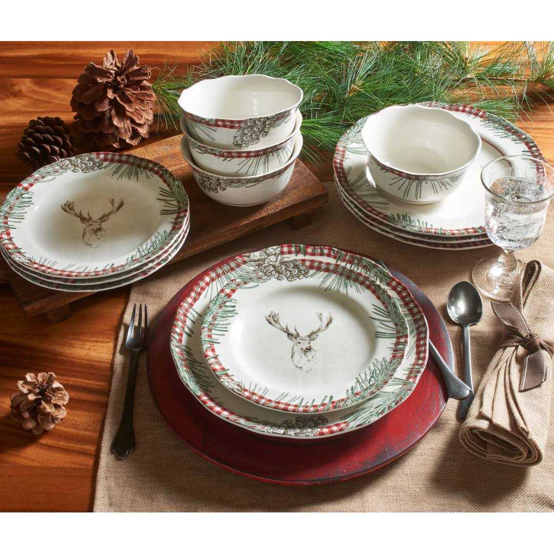 222 Fifth Wexford 12 Piece Dinnerware Set