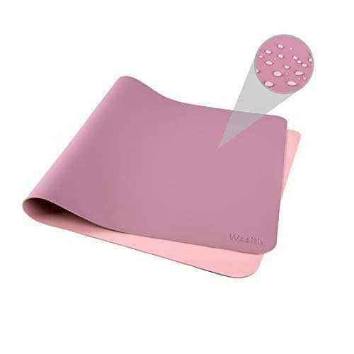 Weelth Multifunctional Waterproof PU Leather Desk Pad Double Sided Desk Pad for Office/Home