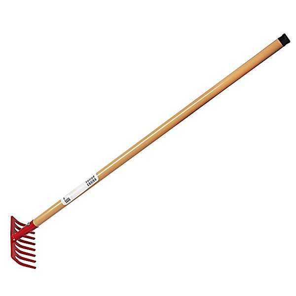 Barn Star 6.02 in. Metal Red Garden Bow Rake