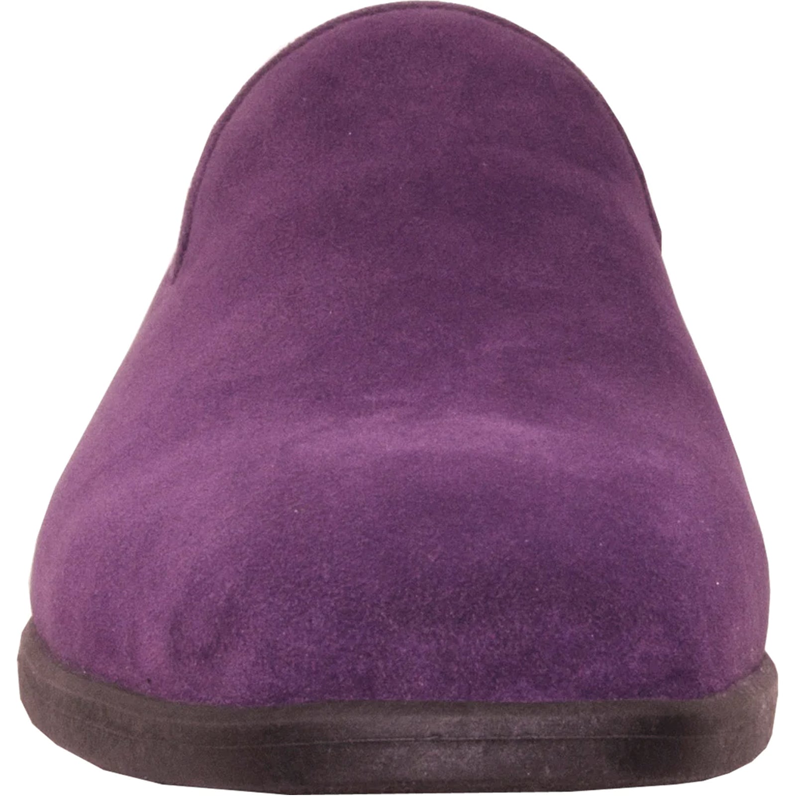 Mens Vegan Suede Wedding & Prom Slip On Loafer Dress Shoe in Purple