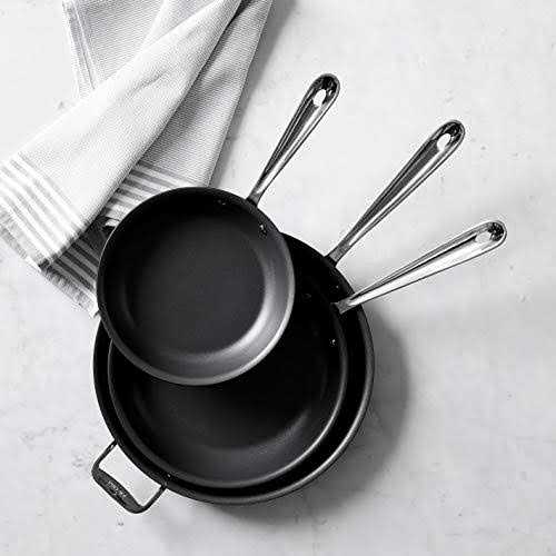 All-Clad NS1 Nonstick Induction 3-Piece Set, 8, 10 and 12 Fry Pans