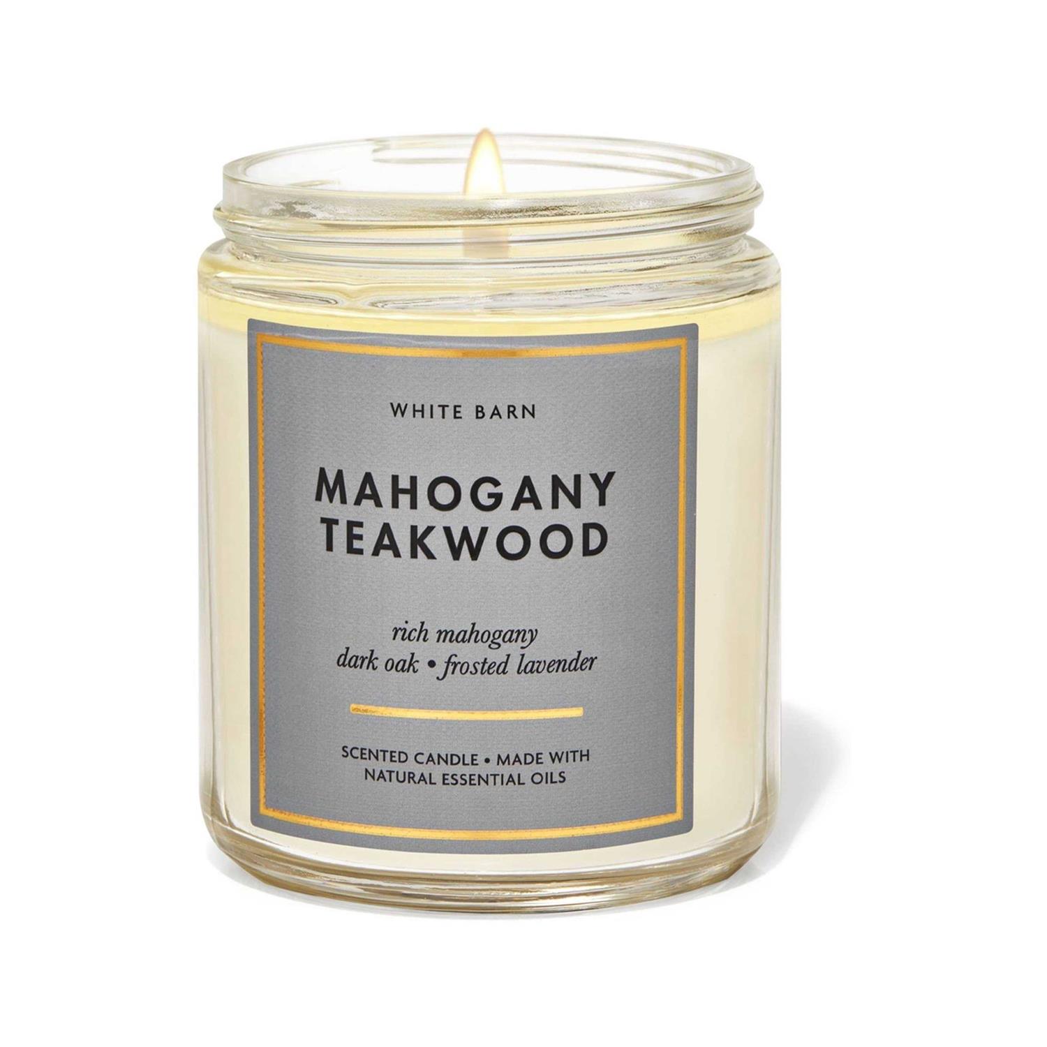 Bath & Body Works Mahogany Teakwood Single Wick Candle