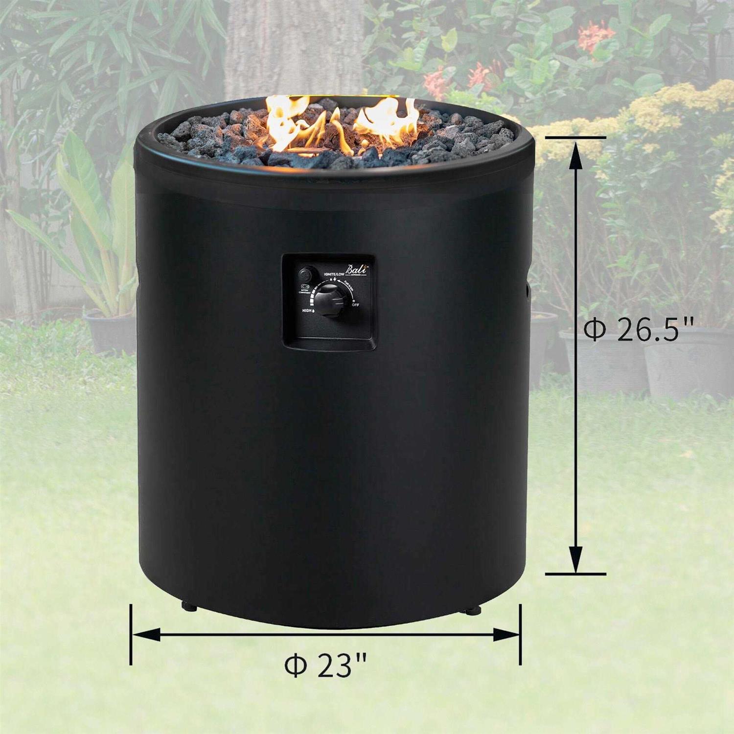 Four Seasons Courtyard Gas Fire Pit + Cover