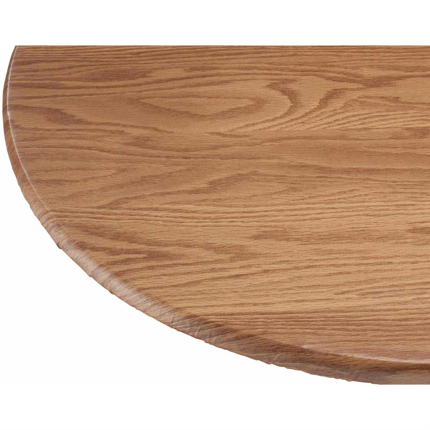 Wood Grain Vinyl Elasticized Table Cover