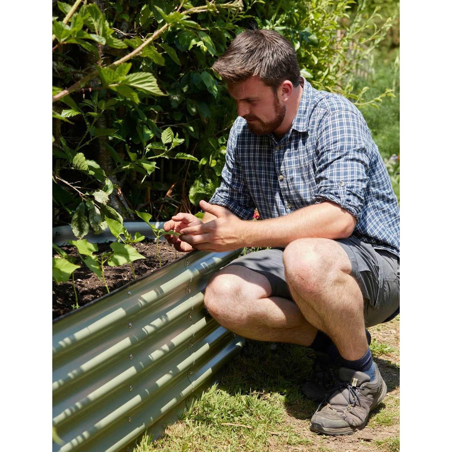 Vego Garden 17 Tall 9 In 1 Modular Metal Raised Garden Bed Kit