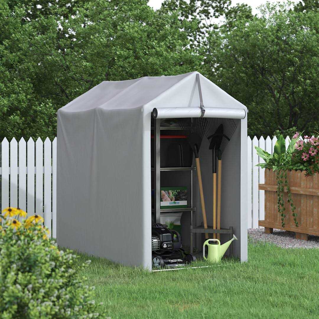 3 ft. 1 in. W x 5 ft. 10 in. D Portable Storage Shed Homall