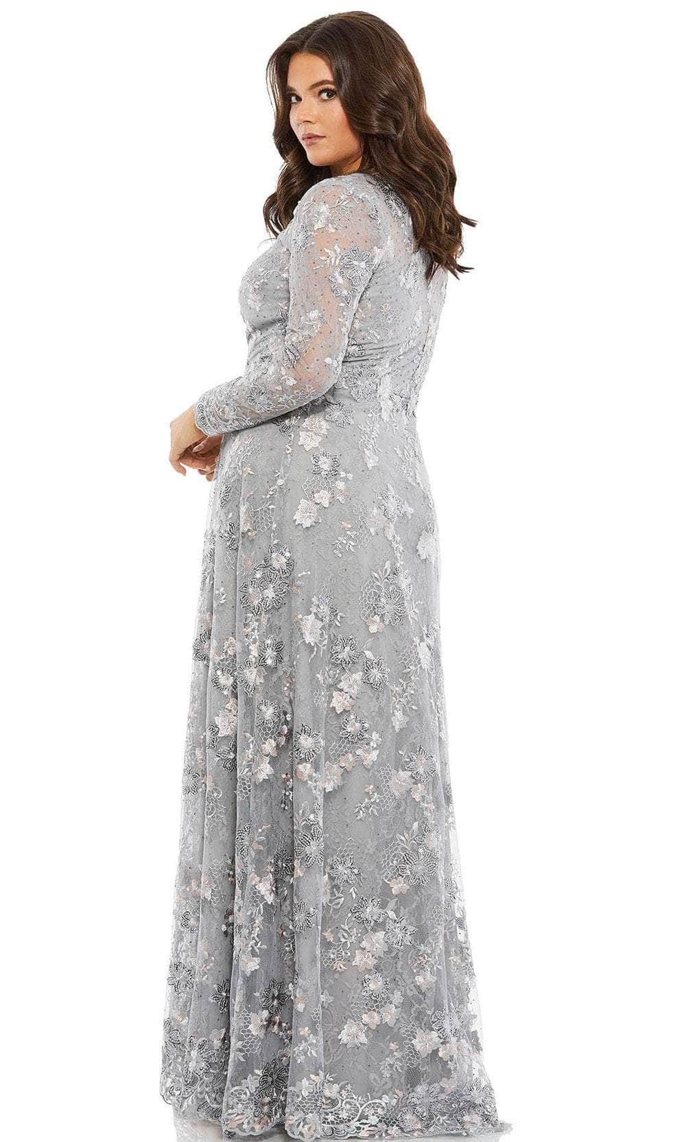 Long Sleeves Jewel Neckline Formal Dress