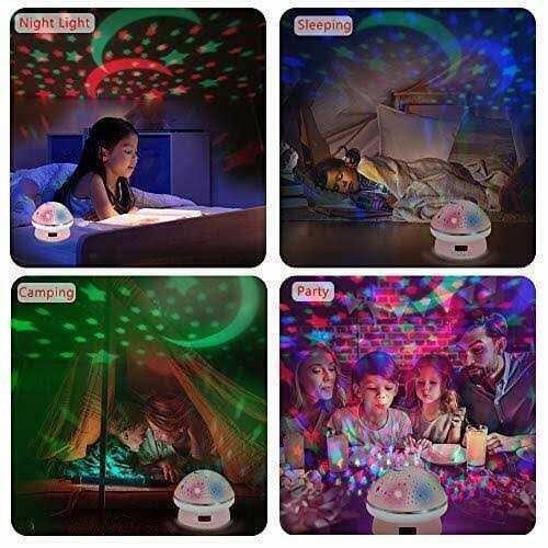 Toys for 3-8 Year Old Girls,Timer Rotation Star Projector Night Light Kids Twinkle Lights
