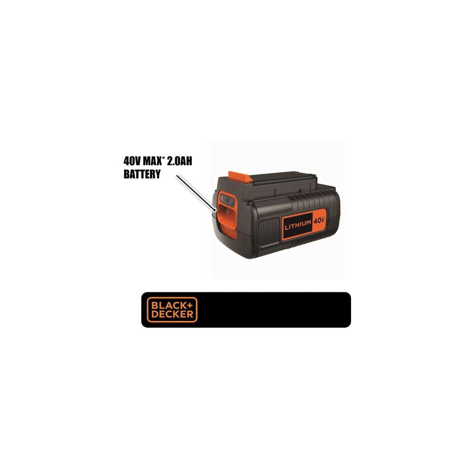 Black+decker 40V MAX Lithium Ion Battery