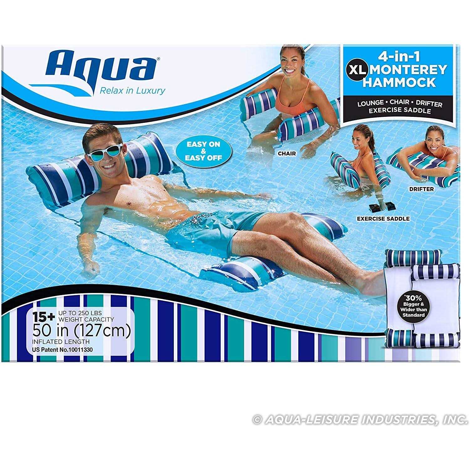 Aqua 4-in-1 Monterey Hammock Pool Float