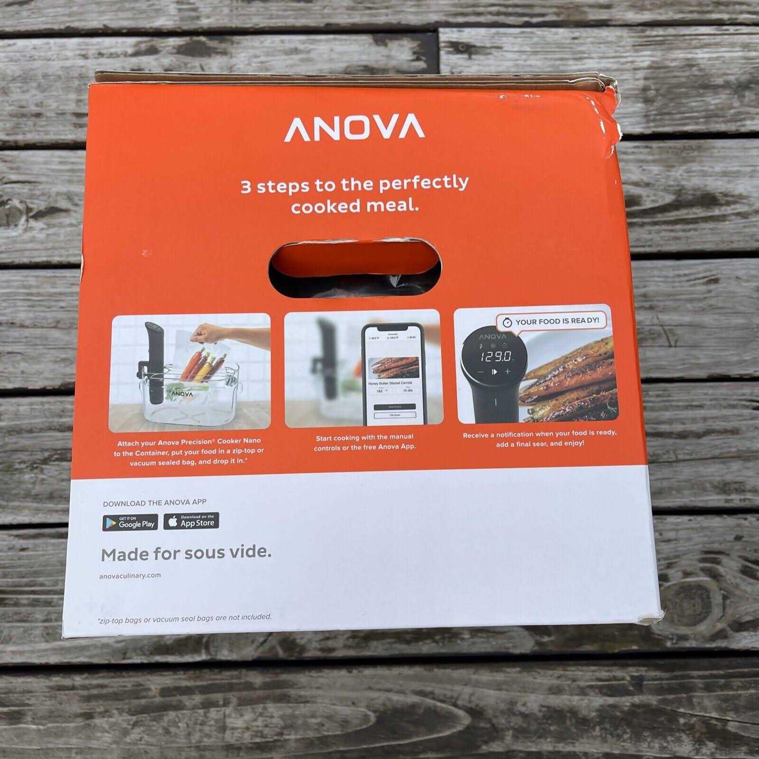 Anova Sous Vide Kit with Precision Cooker Nano and 12L Container