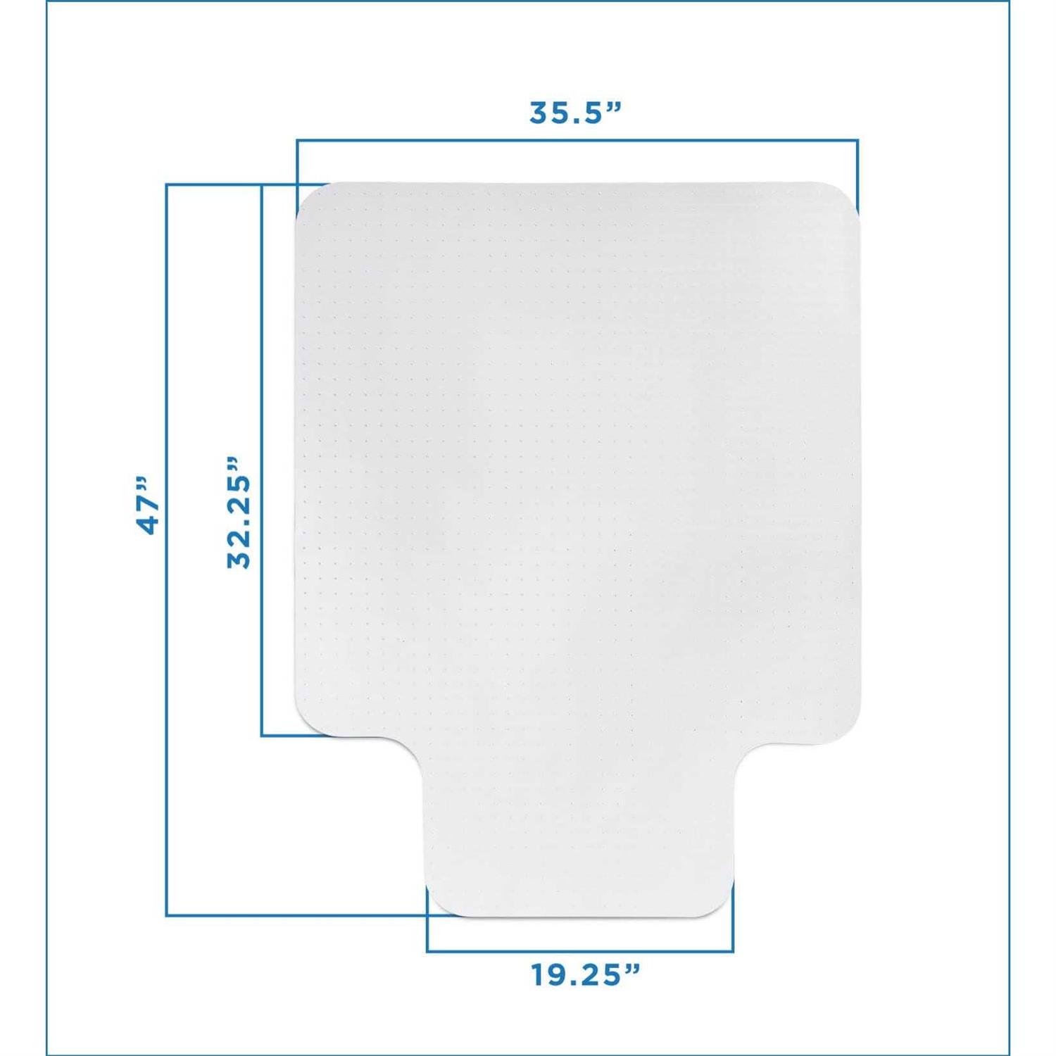 Mount-It! Clear Chair Mat Studded Office Chair Floor Protector