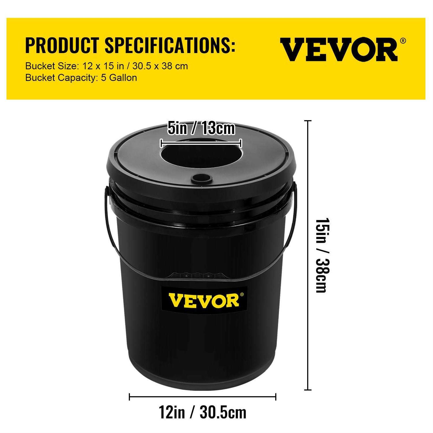 VEVOR Hydroponics Deep Water Culture Dwc Hydroponic System 5 Gallon 5 Buckets SSSPXTYX5110VUJGVV1