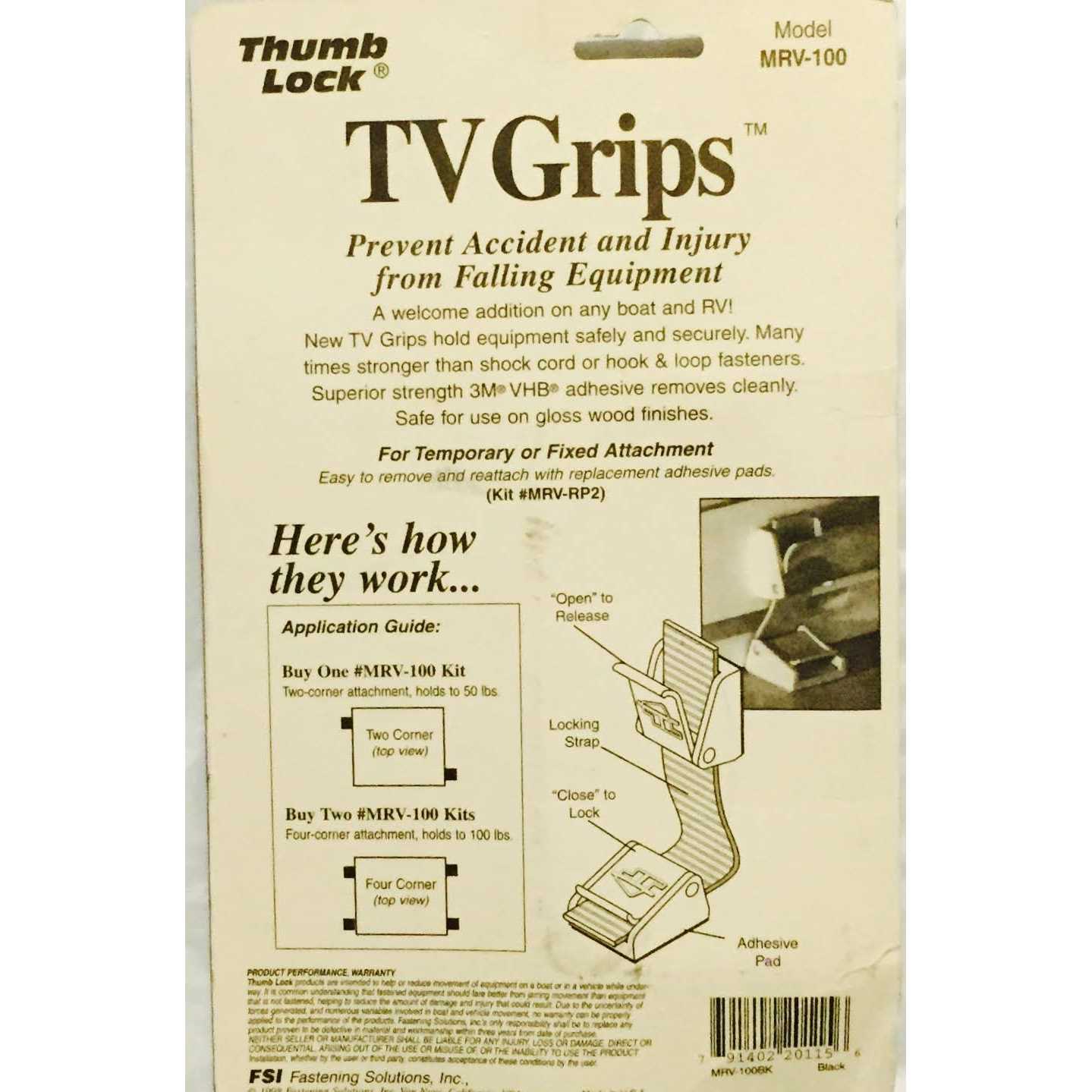 Ready America MRV-100BK Tv Grips