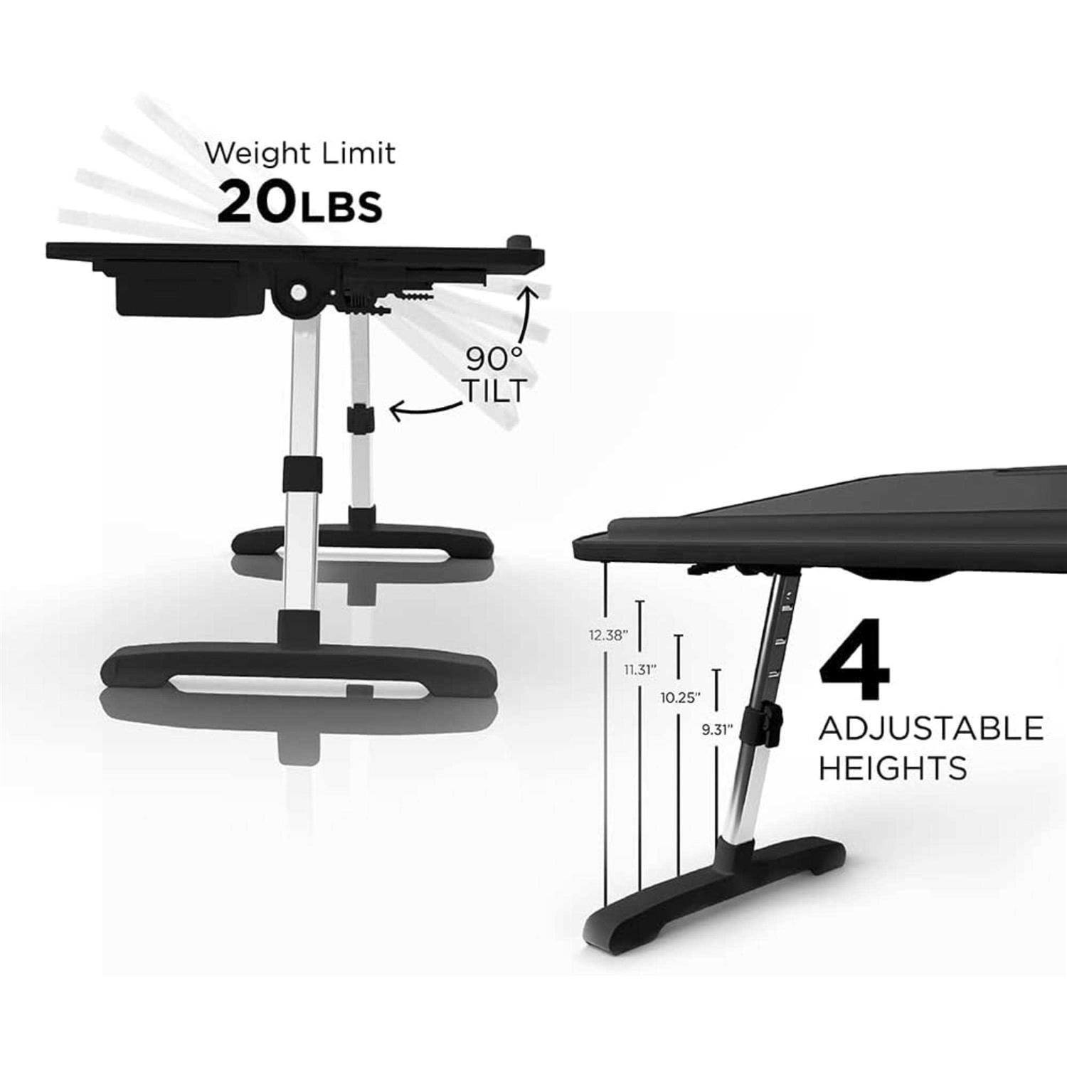 Limitless TotalDesk Portable Workstation Lap Desk Adjustable Height and Tilt