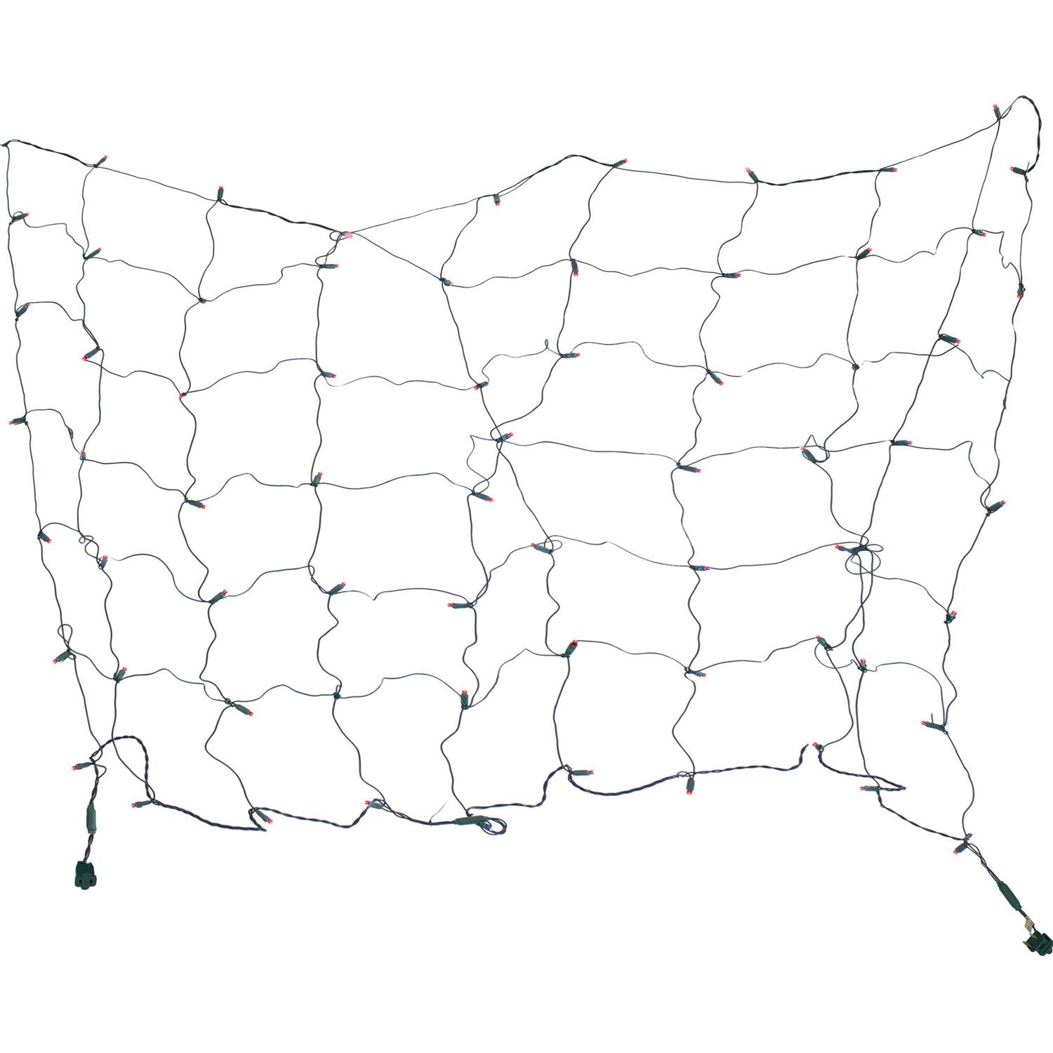 Sunnydaze 70-Count 5mm Wide Angle 6′ x 4′ LED Netted Lights