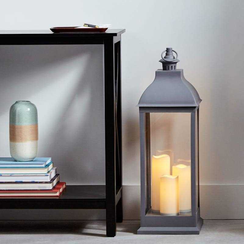 At Home Pre-Lit Led Floor Lantern