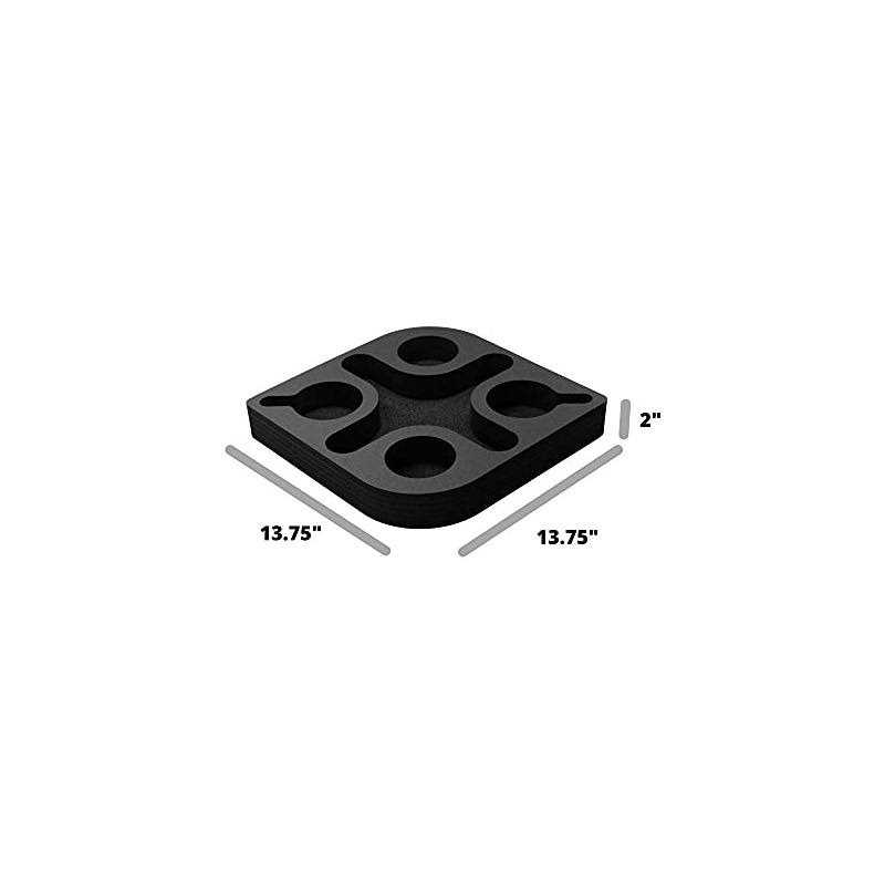 Polar Whale Couch Drink Holder Durable Black Foam Stylish Refreshment Tray For S