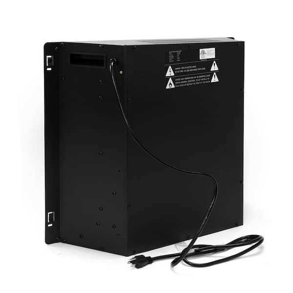 Barton 26 in. 1500-Watt Black Electric Firebox Heater Fireplace Insert Glass Panel with Remote Control