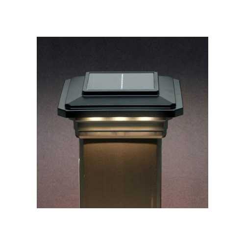 Ultra Bright Technologies 4-1/2 in. x 4-1/2 in. Solar Post Cap Light for Trex