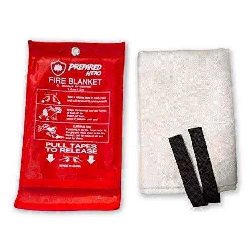 Prepared Hero Extra Large Emergency Fire Blanket Extra Large Fire Suppression Blanket for Kitchen