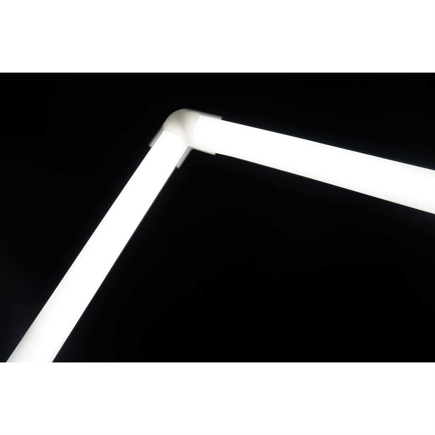 THMOOTHER 10-Pack 3.3FT 1Meter V Shape LED Strip Aluminum Channel Diffuser System, Extruded Alu Track Milky Cover with Corner Connector and Mounting