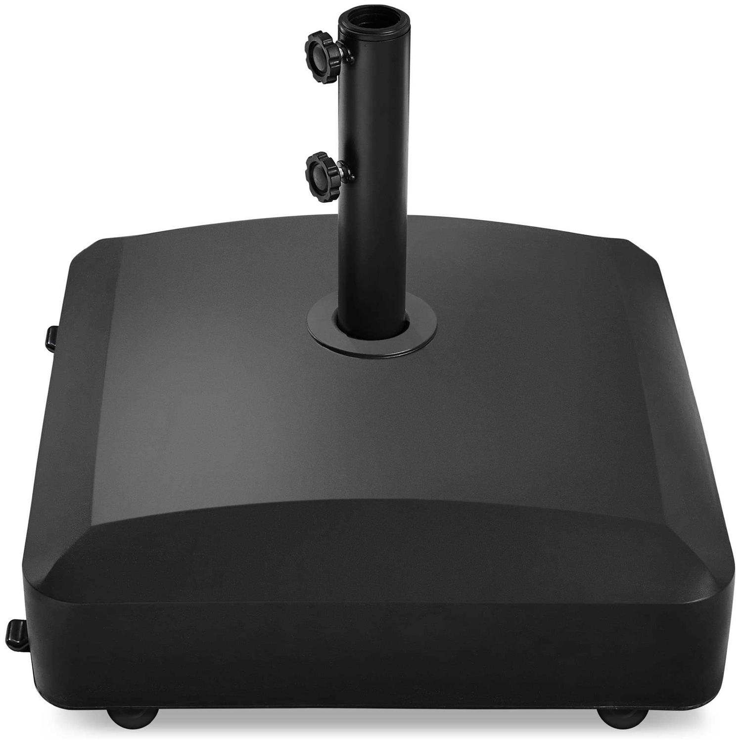 Best Choice Products Fillable Mobile Umbrella Base Heavy Duty Market Stand w/ 4 Wheels