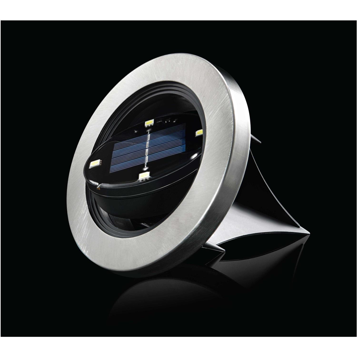 Bell + Howell LED Outdoor Solar Swivel Disk Lights
