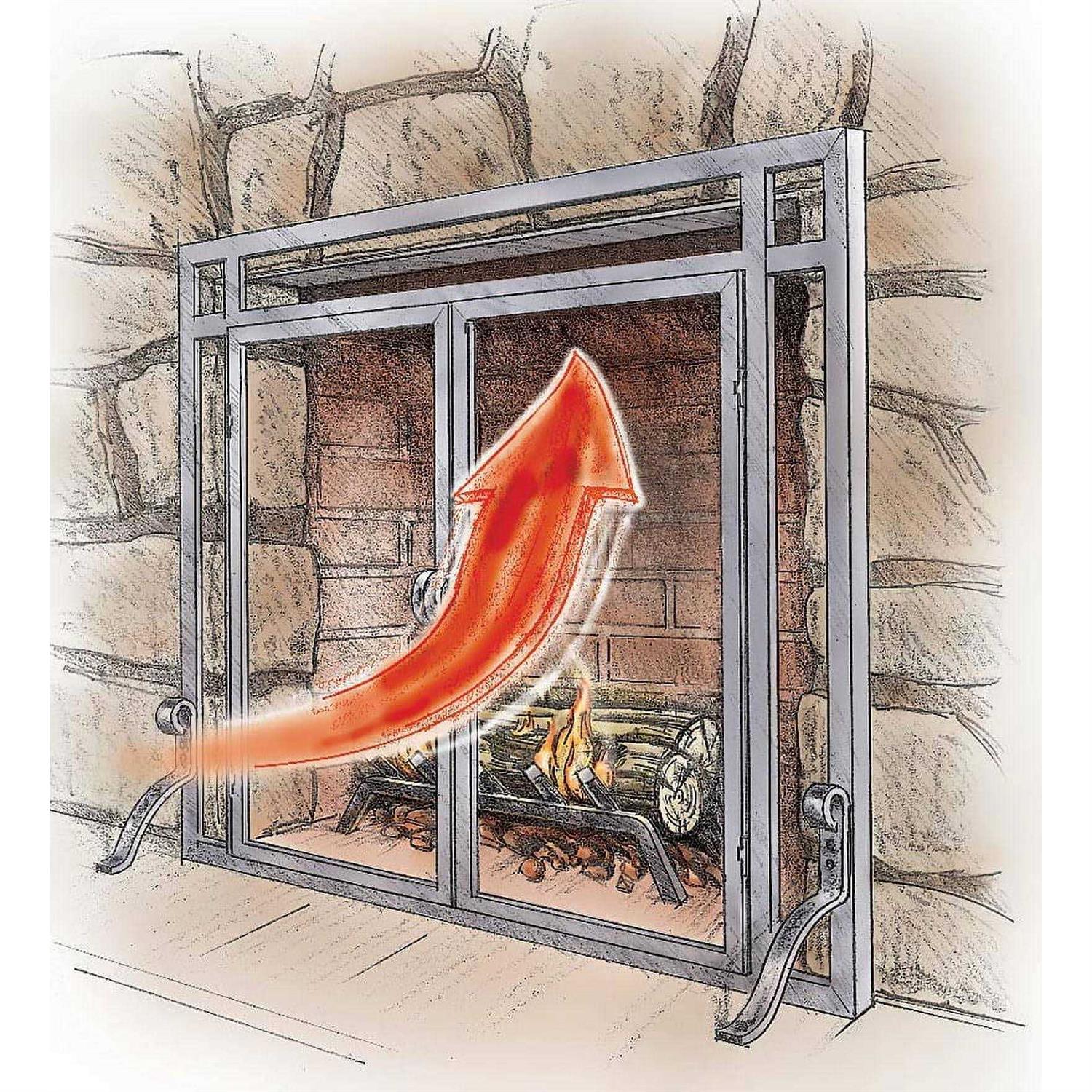 Plow & Hearth Medium Pavenex Fireplace Blanket Stops Overnight Heat Loss