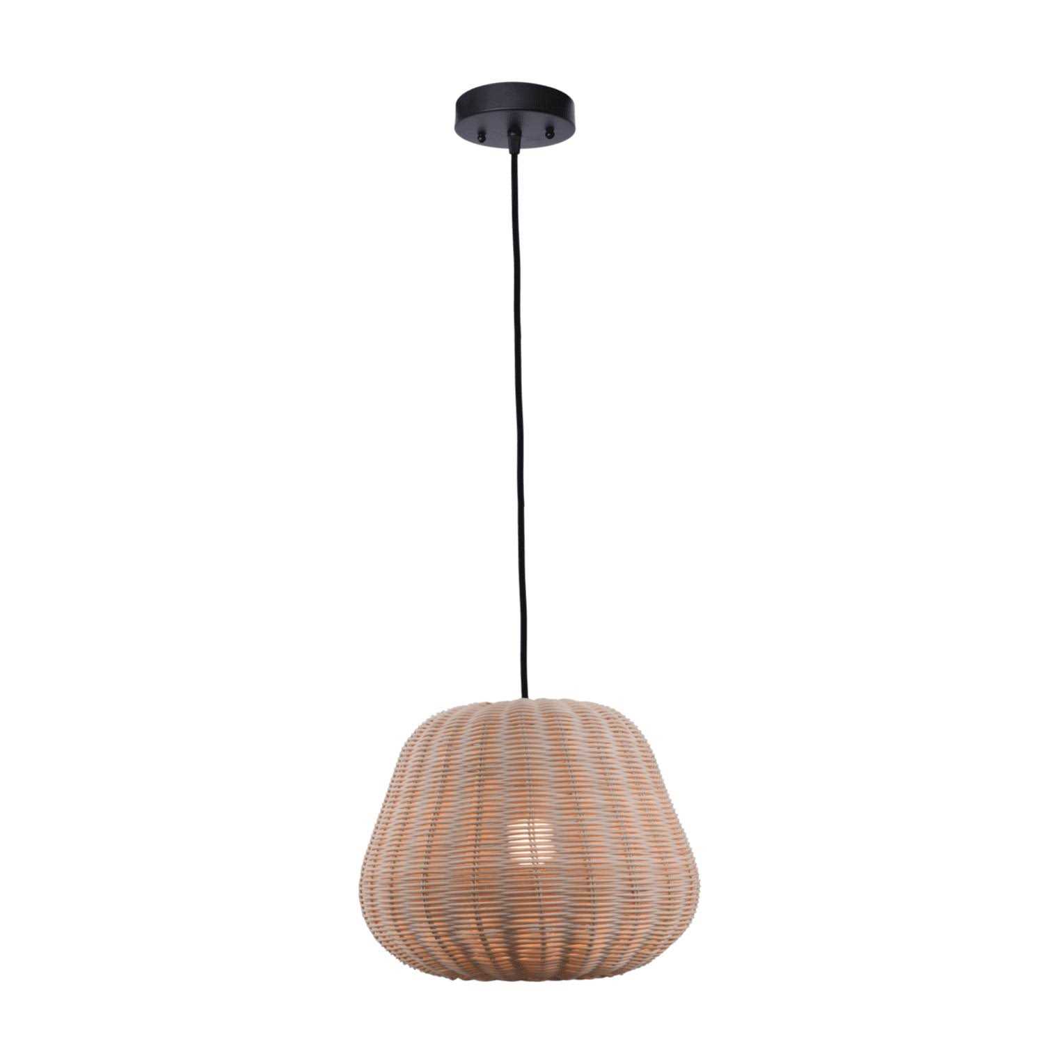 Better Homes & Gardens 50 inch Natural Woven Pendant LED A19 1-Light Bulb 8w