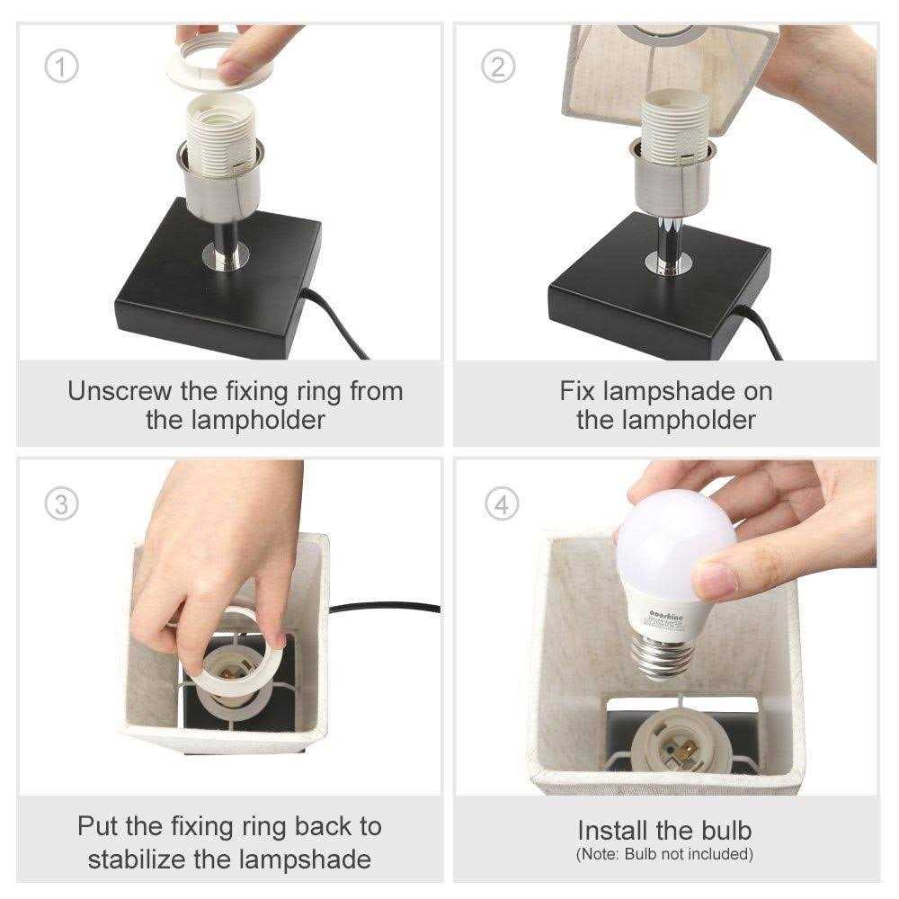 Aooshine Small Table Lamp for Bedroom Bedside Lamps for Nightstand