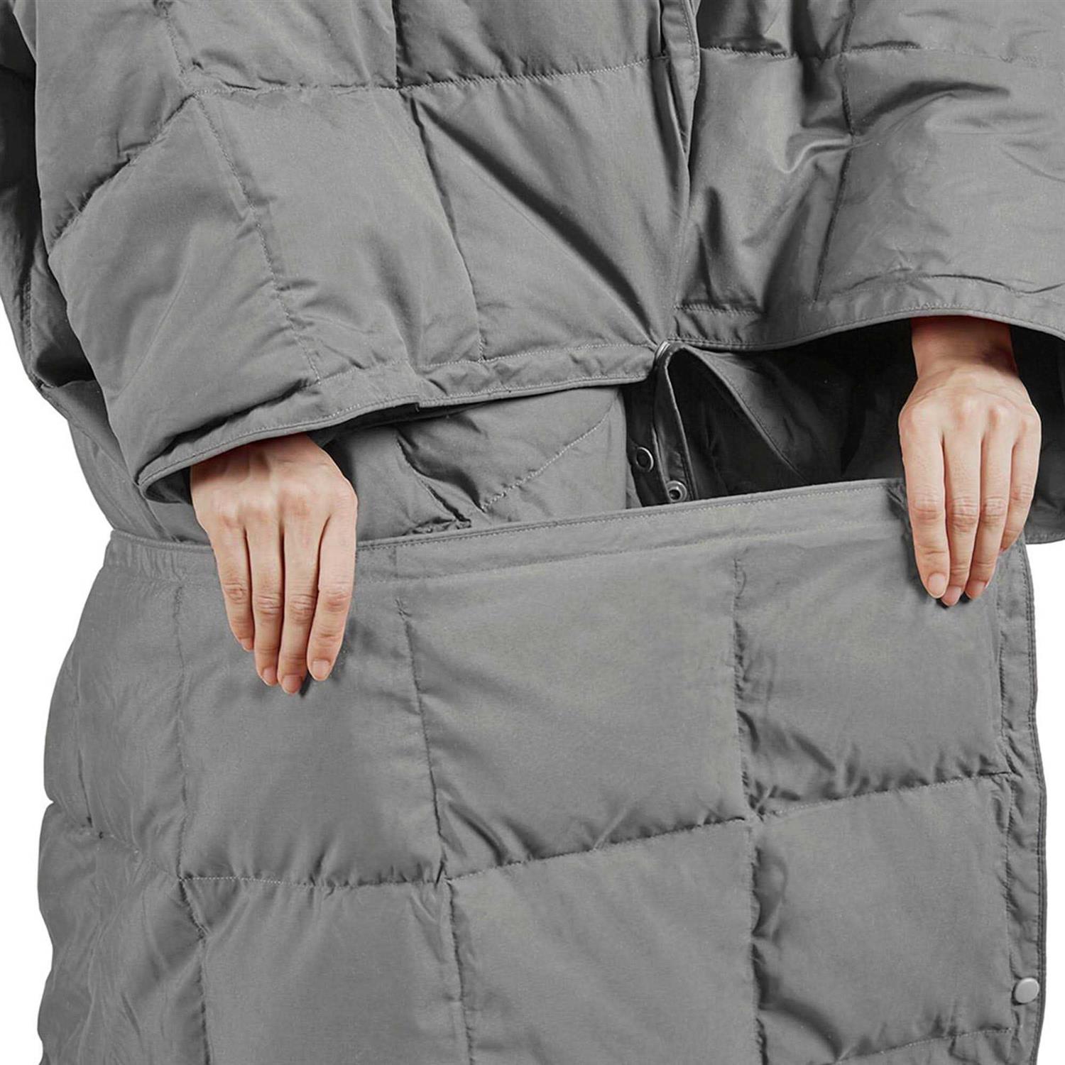 True North by Sleep Philosophy Hadly Goose Feather Down Wearable Throw