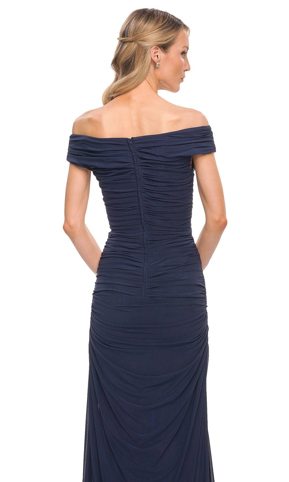 Long Ruched Jersey Dress