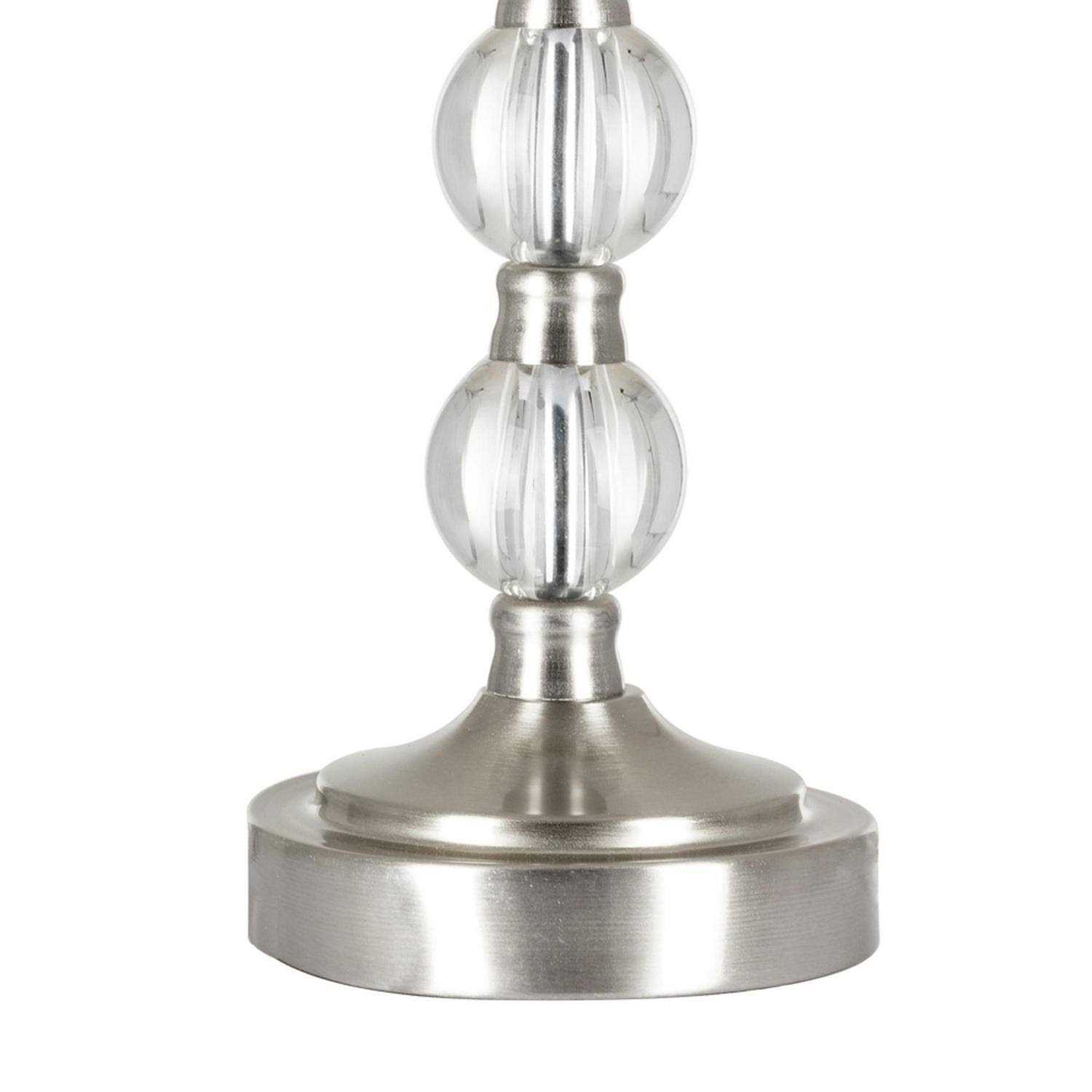 Better Homes & Gardens Brushed Nickel Stacked Glass Ball Lamp Base
