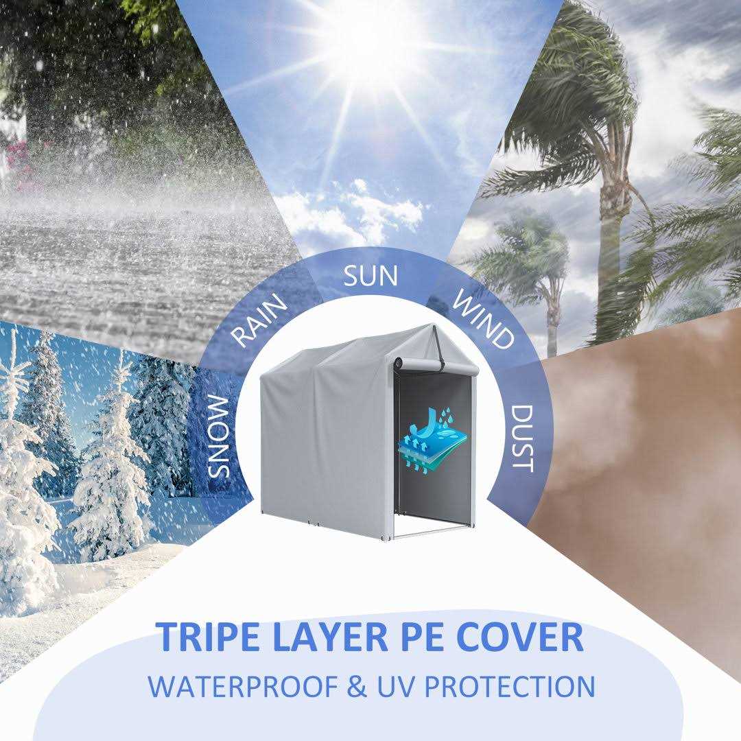 3 ft. 1 in. W x 5 ft. 10 in. D Portable Storage Shed Homall