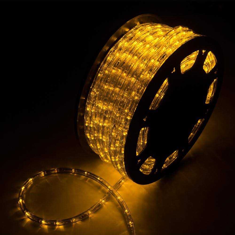 wonline Outdoor 150 ft. 110-Volt Plug-In Warm White Color Changing Light LED Rope Light