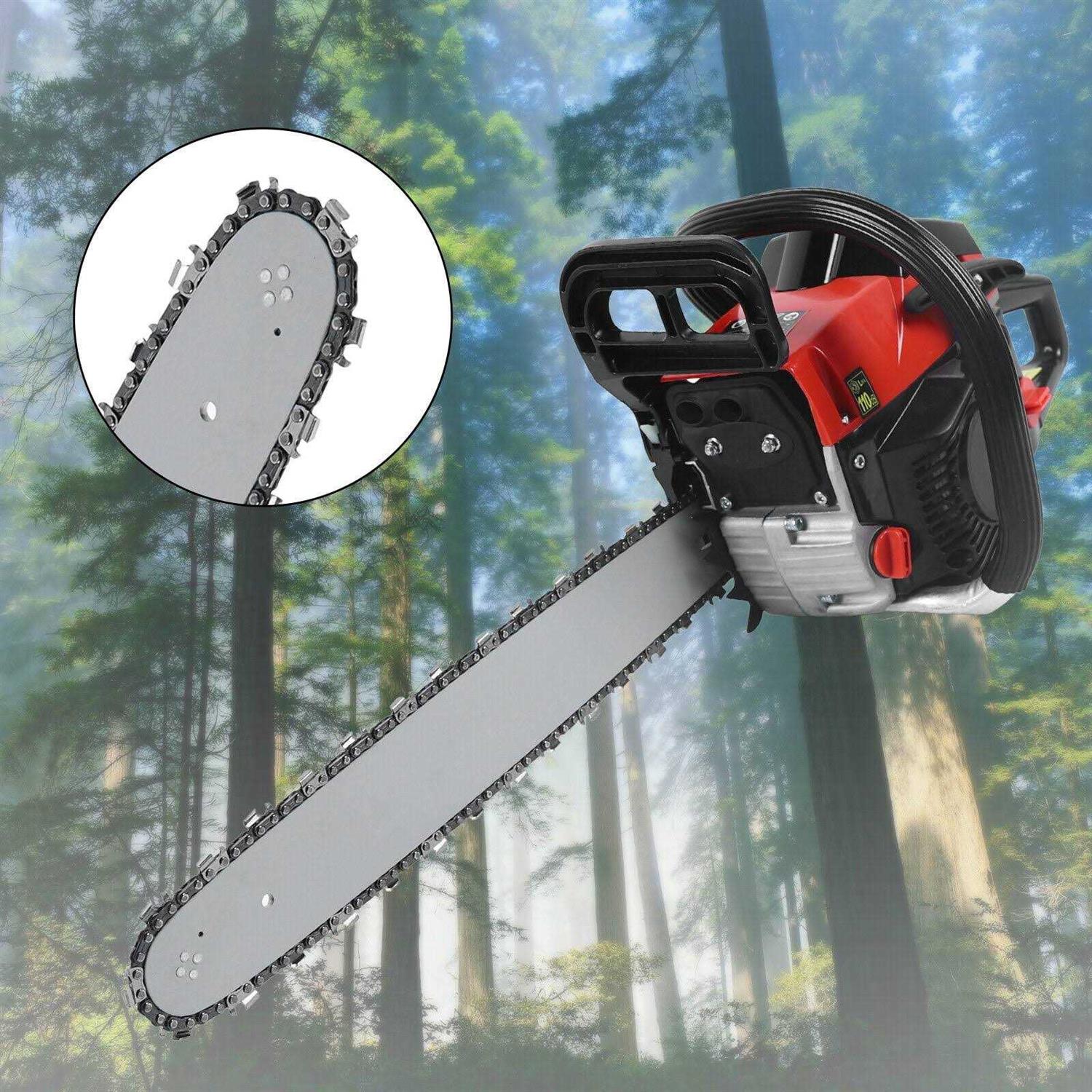 18 inch Chainsaw 68cc Gas Powered Handheld Chain Saw 2-Stroke 3.6hp for Garden Trees Wood Cutting Cordless
