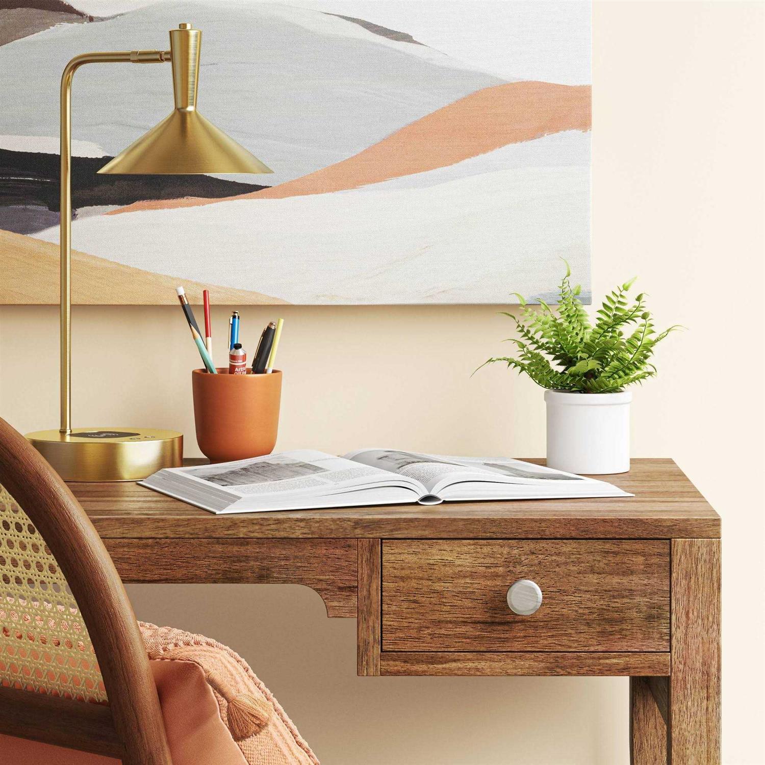 Threshold LED Wireless Charging Task Lamp with USB