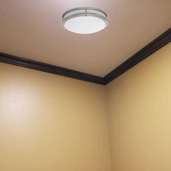 Zare Brushed Nickel 14 Wide Flushmount LED Ceiling Light