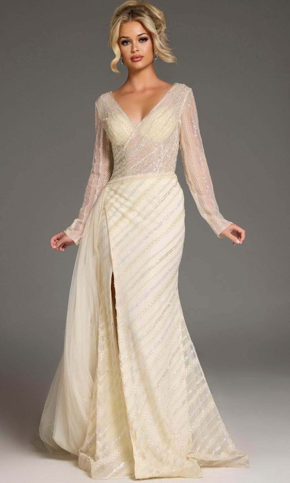 Long Sleeve Lace Prom Gown