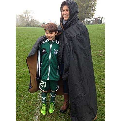 Mambe Extreme Weather 100% Waterproof/Windproof Hooded Blanket with Premium Stuff Sack