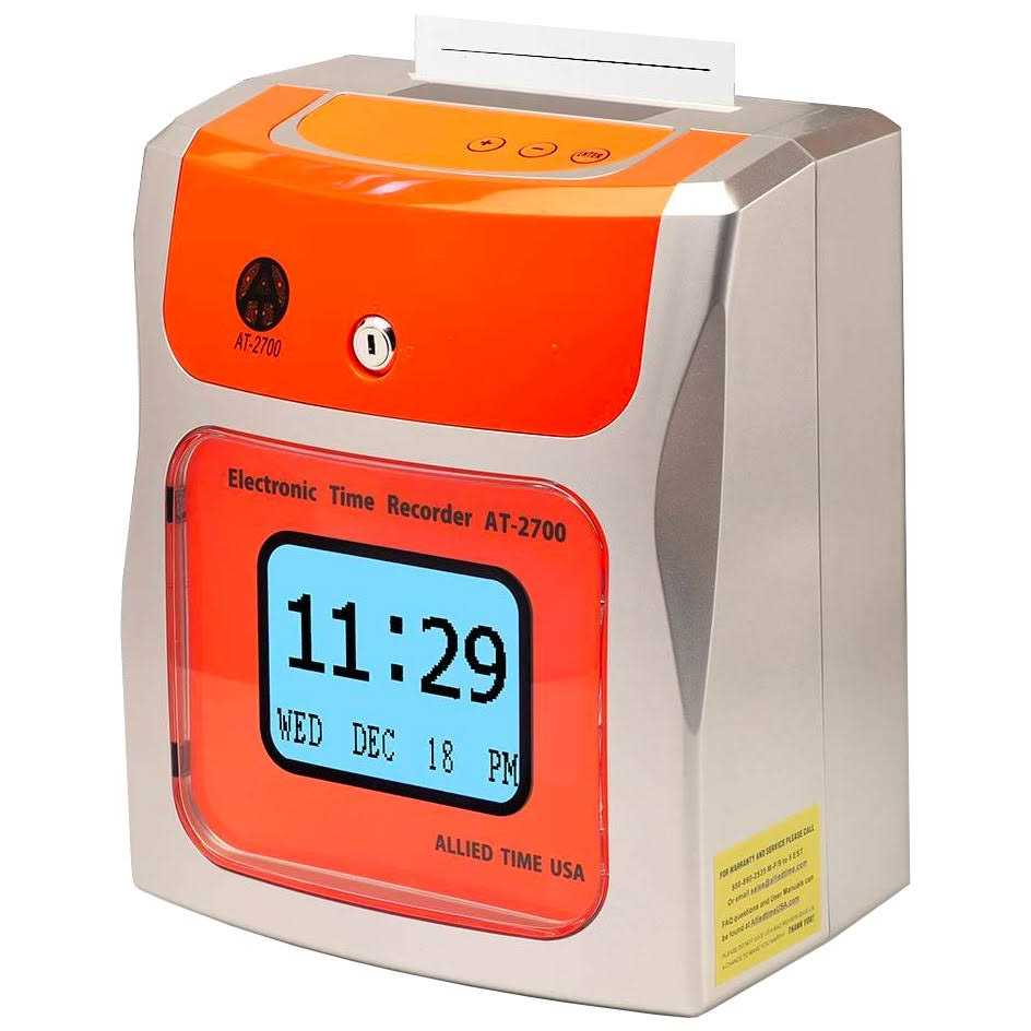 Touch Free Small Business Time Clock AT-2700