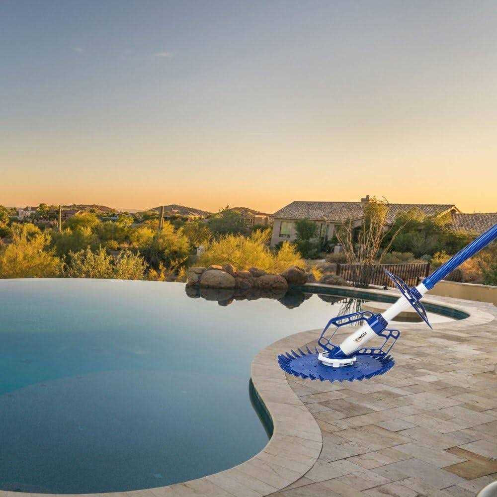 Vingli Pool Vacuum Above Ground Indoor Outdoor Automatic Swimming Pool Cleaner Sweep Crawler Sweeper