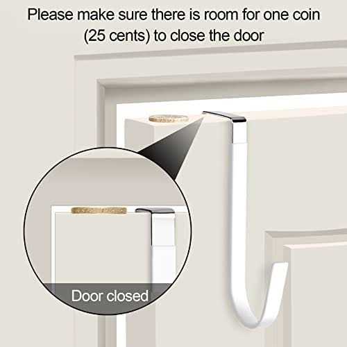 6 Pack Over The Door Hooks Sturdy Metal Single Over Door Hooks