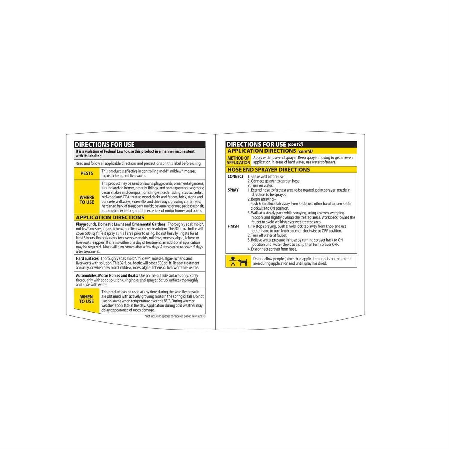 BioAdvanced Moss & Algae Killer 2-in-1