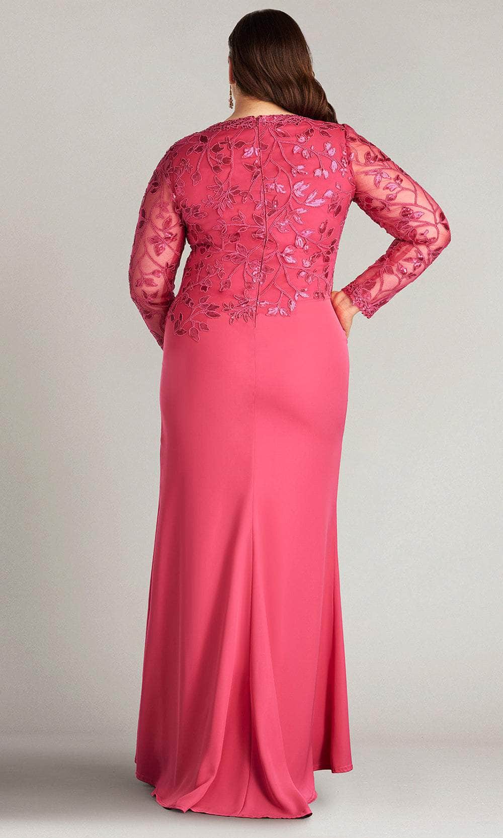Bradwell Embroidered Crepe Gown-PLUS SIZE