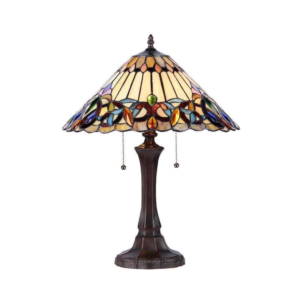 Tiffany Style Victorian Design 2-light Table Lamp